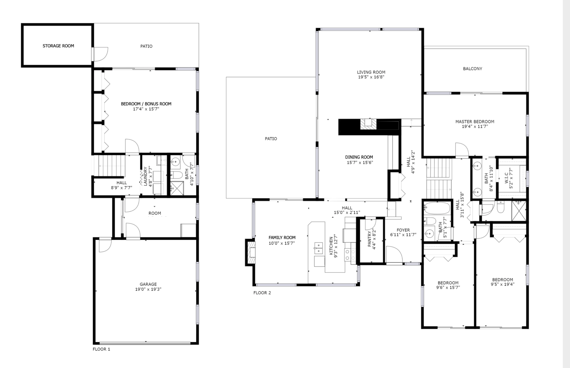 Floor Plan - Main House