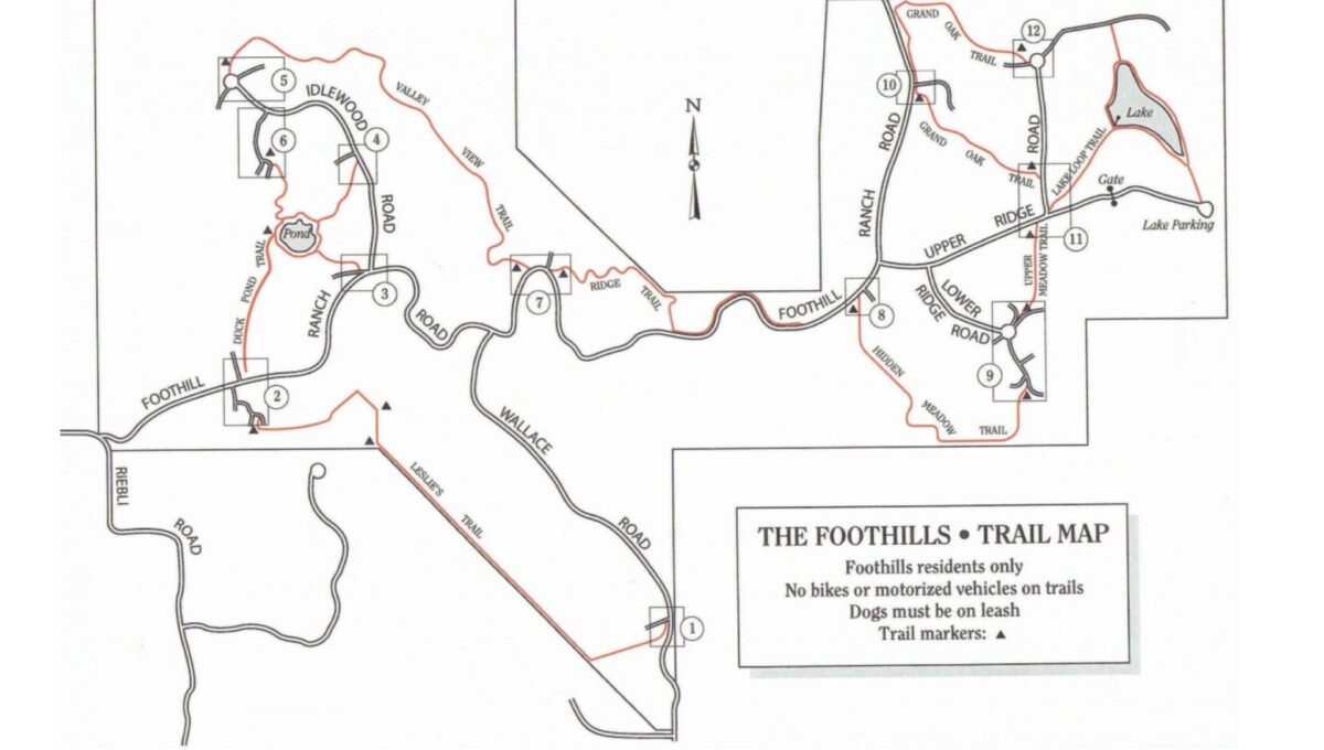 Foothills Trail Map