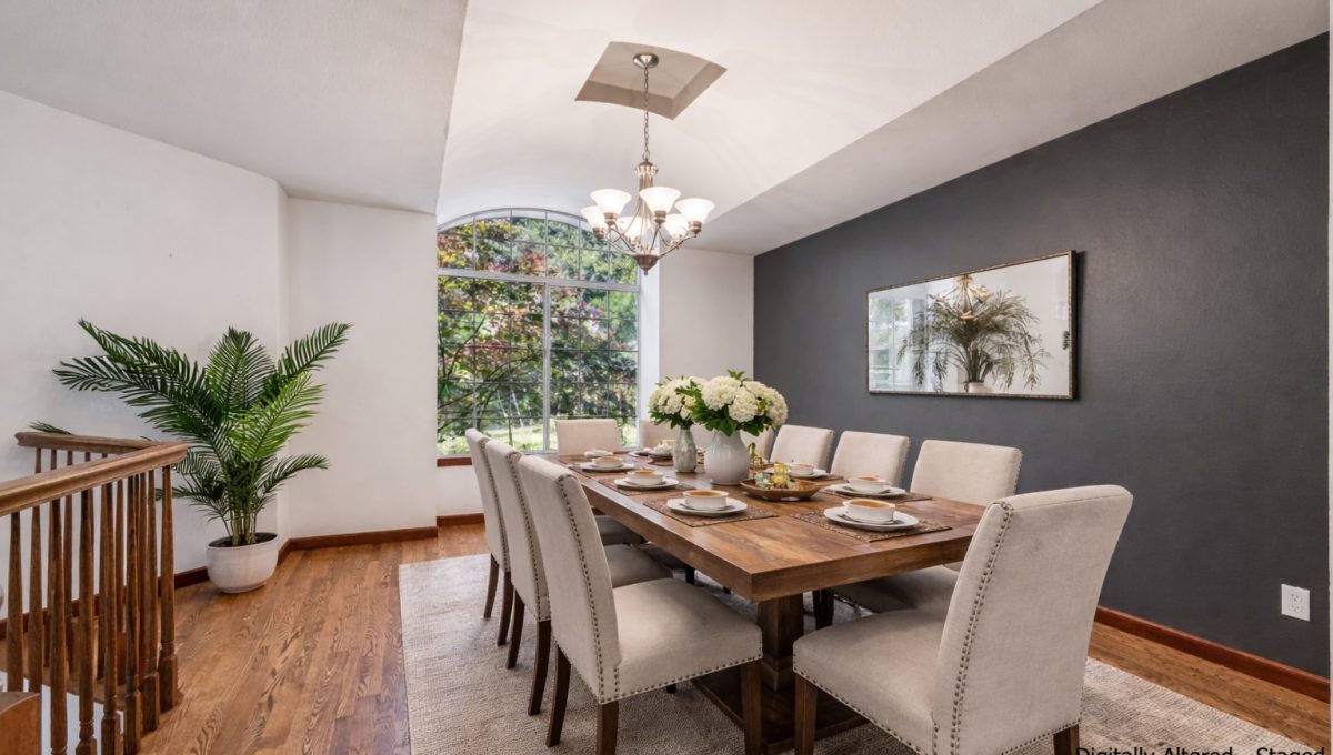 virtually staged dining