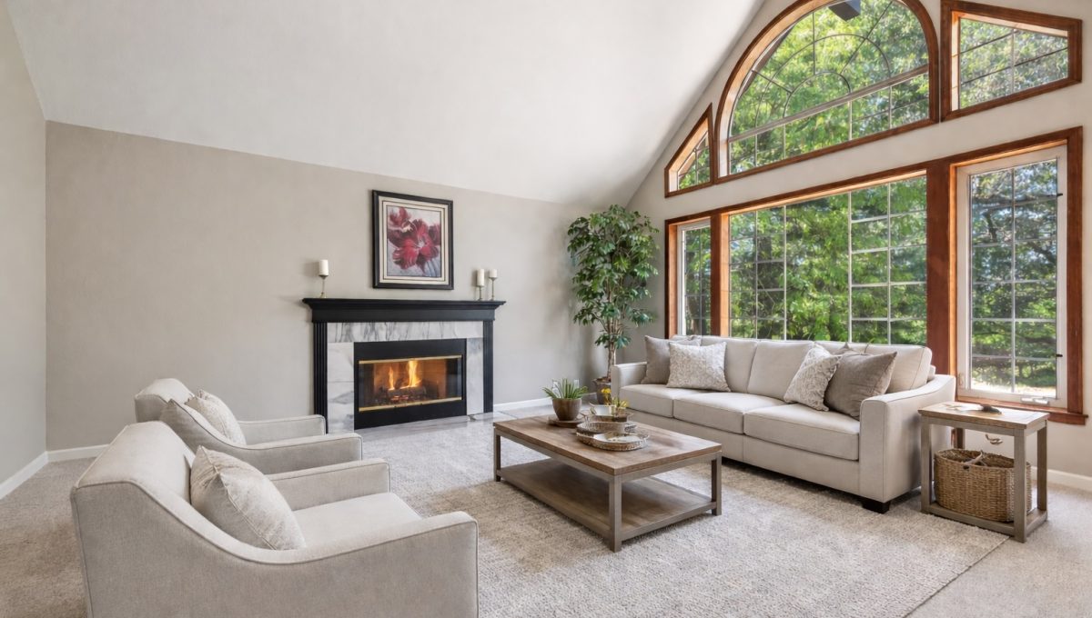 virtually staged living